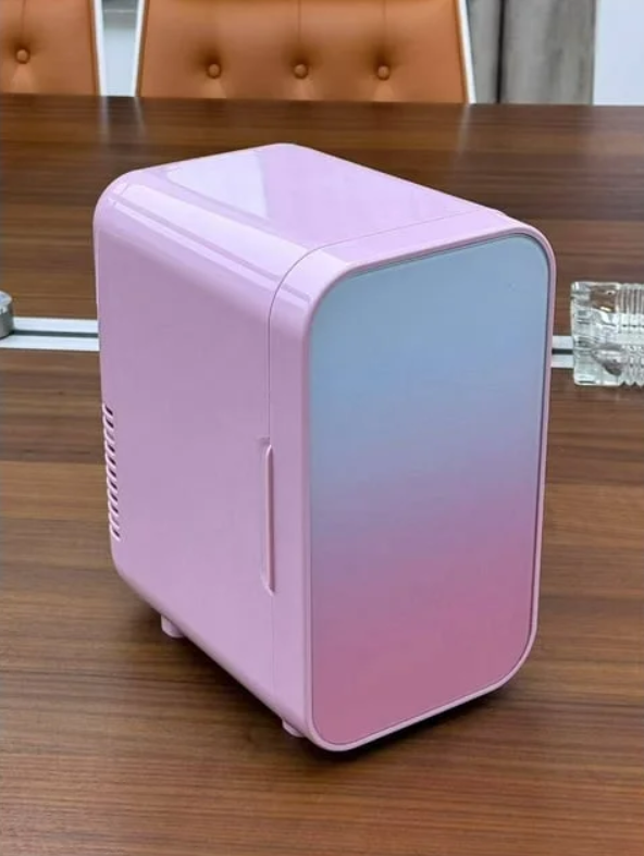 Mini Fridge, Small Fridge Rapid Cooling 4 Liter/6 Cans Skincare Fridge, Cooler and Warmer Refrigerators for Bedroom, Cosmetics, Office and Car