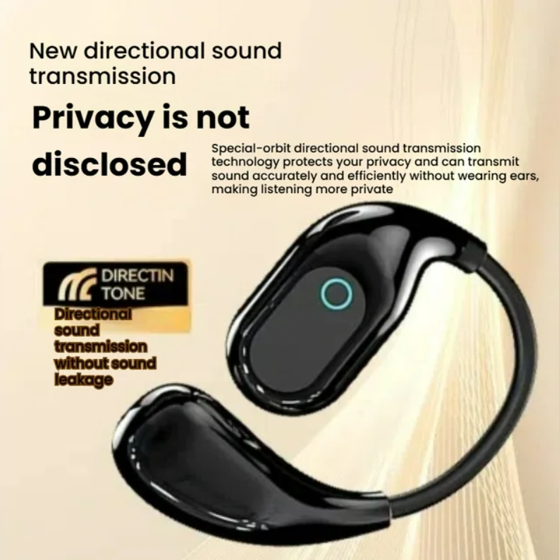 Bluetooth Headphone Sport Bluetooth Earbuds Stereo Deep Bass Over Ear Bud with Earhooks ENC Noise Cancelling Mic IPX7 Waterproof Earphone for Workout/Running