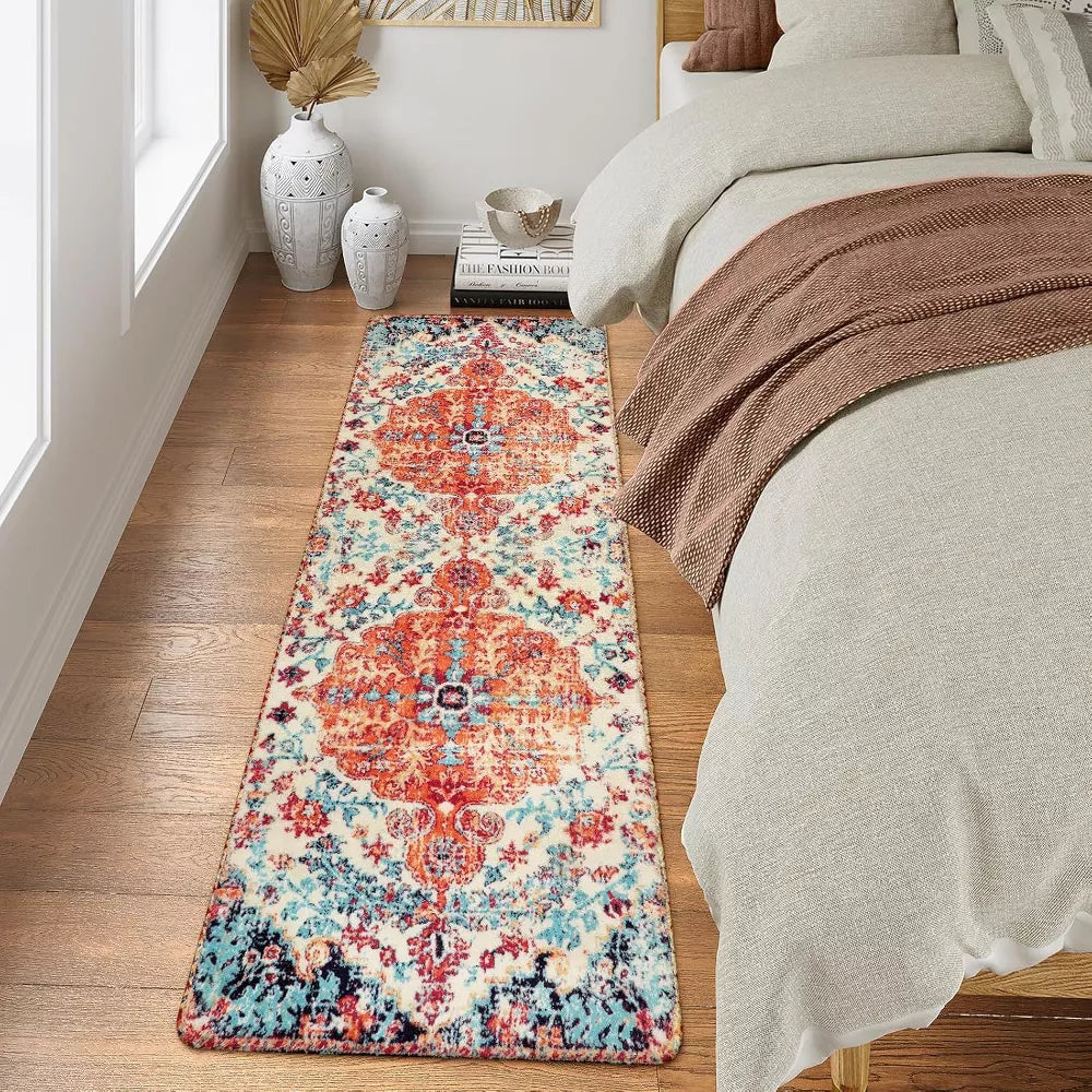 Lahome Fashion-Inspired Washable Faux Cashmere Floor Mat-Soft Carpet for Living Room, Bedroom,or Entryway