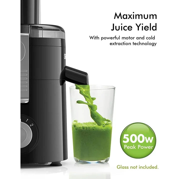 SIFENE 500 W 50 oz 3 Speed Centrifugal Juicer, Black