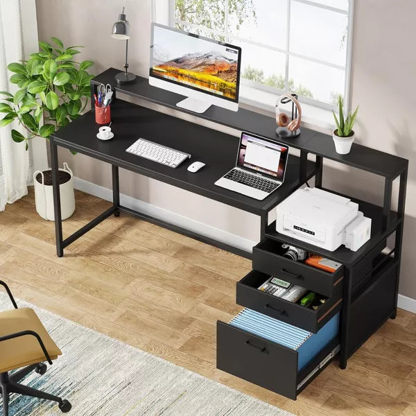 Tribesigns 63" Ergonomic Office Desk