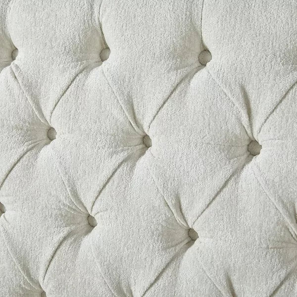 AMERLIFE Platform Bed Frame, Velvet Upholstered Bed with Deep Button Tufted