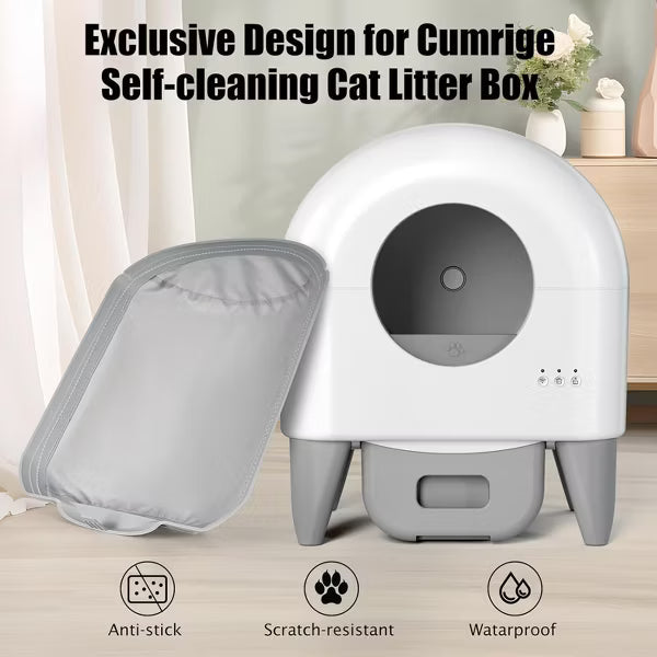 Cumrige Self Cleaning Litter Box (M2/M4) Waterproof Pad-(Two Pack)