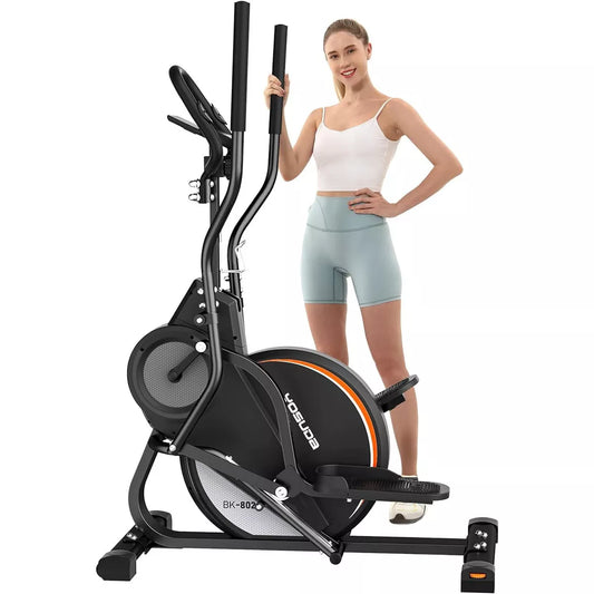 YOSUDA Pro Cardio Climber Stepping Elliptical Machine, 3-in-1 Elliptical Machine Stair Stepper Trainer with 16 Resistance
