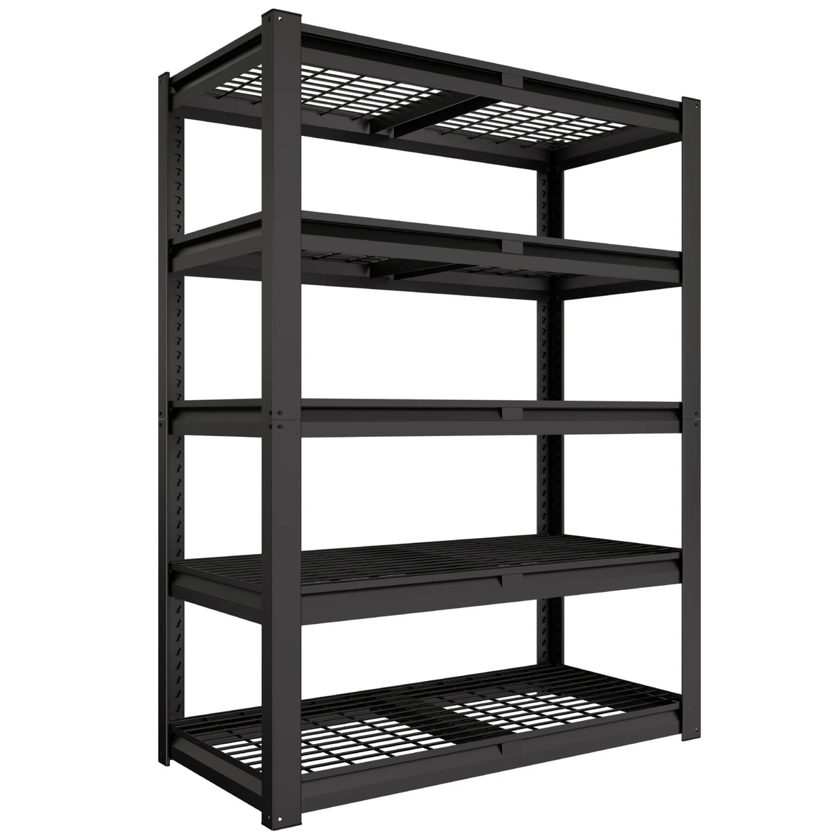 Prilinex 2500LBS Metal Storage Shelves Wire Shelving Unit Garage Storage Rack 47"W x 18"D x 72"H Heavy Duty Industrial Shelving