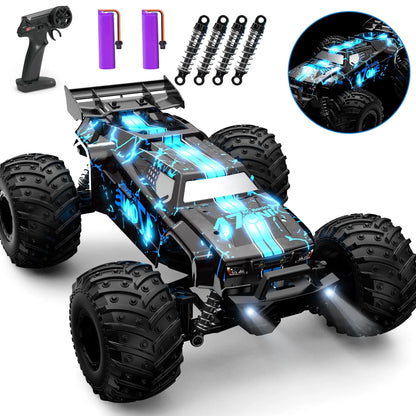 JoyStone RC Cars 1:14 Scale Remote Control Truck, 15+ mph High Speed Monster Truck with Metal Shell and 2 Batteries for Boys Kids, Green