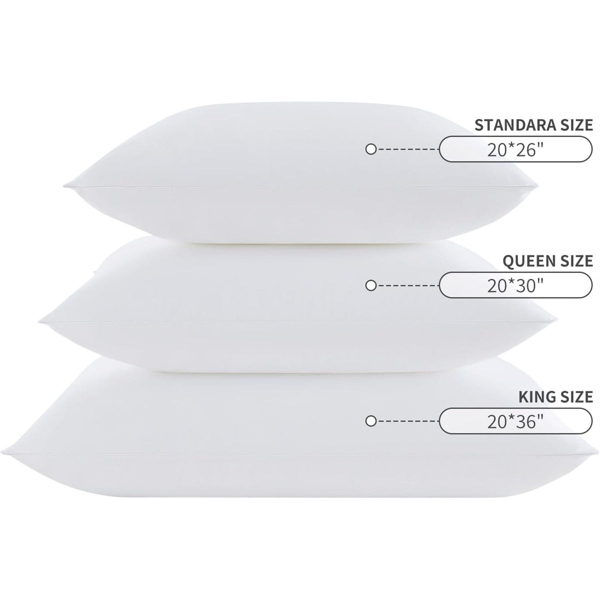 Teler Pillows for Sleeping(2-Pack), Luxury Hotel Pillows Queen Size Set of 2,Bed Pillows for Side and Back Sleeper