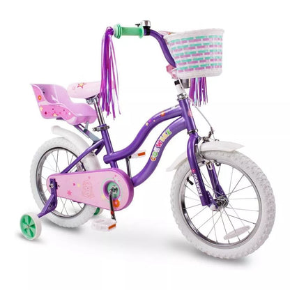 Kinder King Kid's Bike Steel Frame Children Bicycle Little Princess Style 12-14-16-18-20 Inch with Training Wheel