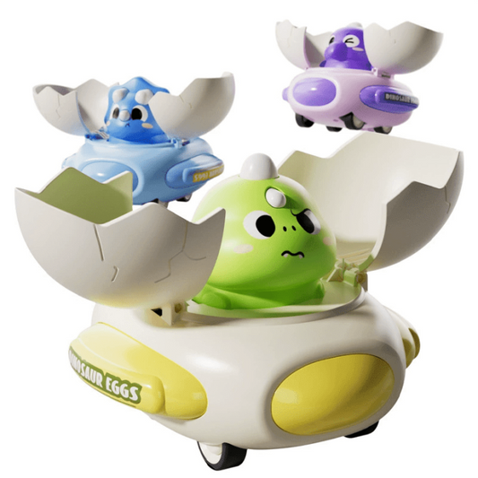 2025 Baby Car Dinosaur Toys for 1 3 Year Old Boys Press and Go Cars, Safe Durable Push Dino Cars for Toddlers | Perfect for Easter Basket Stuffers, 1st Birthday Gifts  On the Go Fun