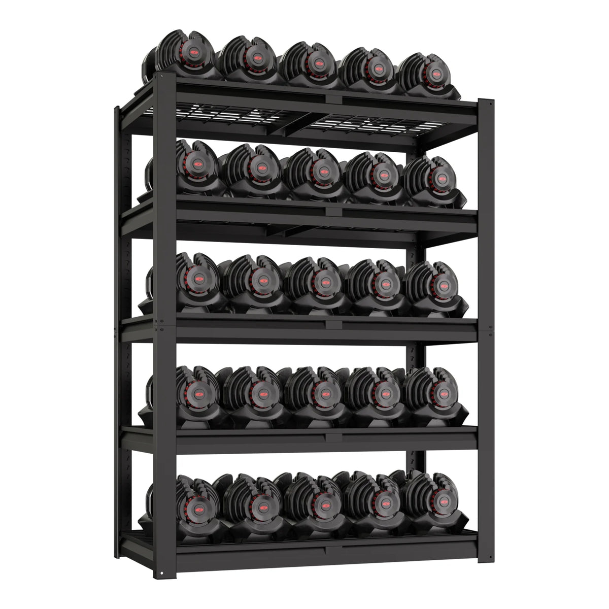 Prilinex 2500LBS Metal Storage Shelves Wire Shelving Unit Garage Storage Rack 47"W x 18"D x 72"H Heavy Duty Industrial Shelving