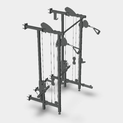 WARIOUT Pro Smith Machine – All-in-One Gym System with 2000LB Weight Capacity, Dual Safety Stops, & 7° Barbell Path – Commercial-Grade Home Gym Equipment for Squats, Bench Press & More