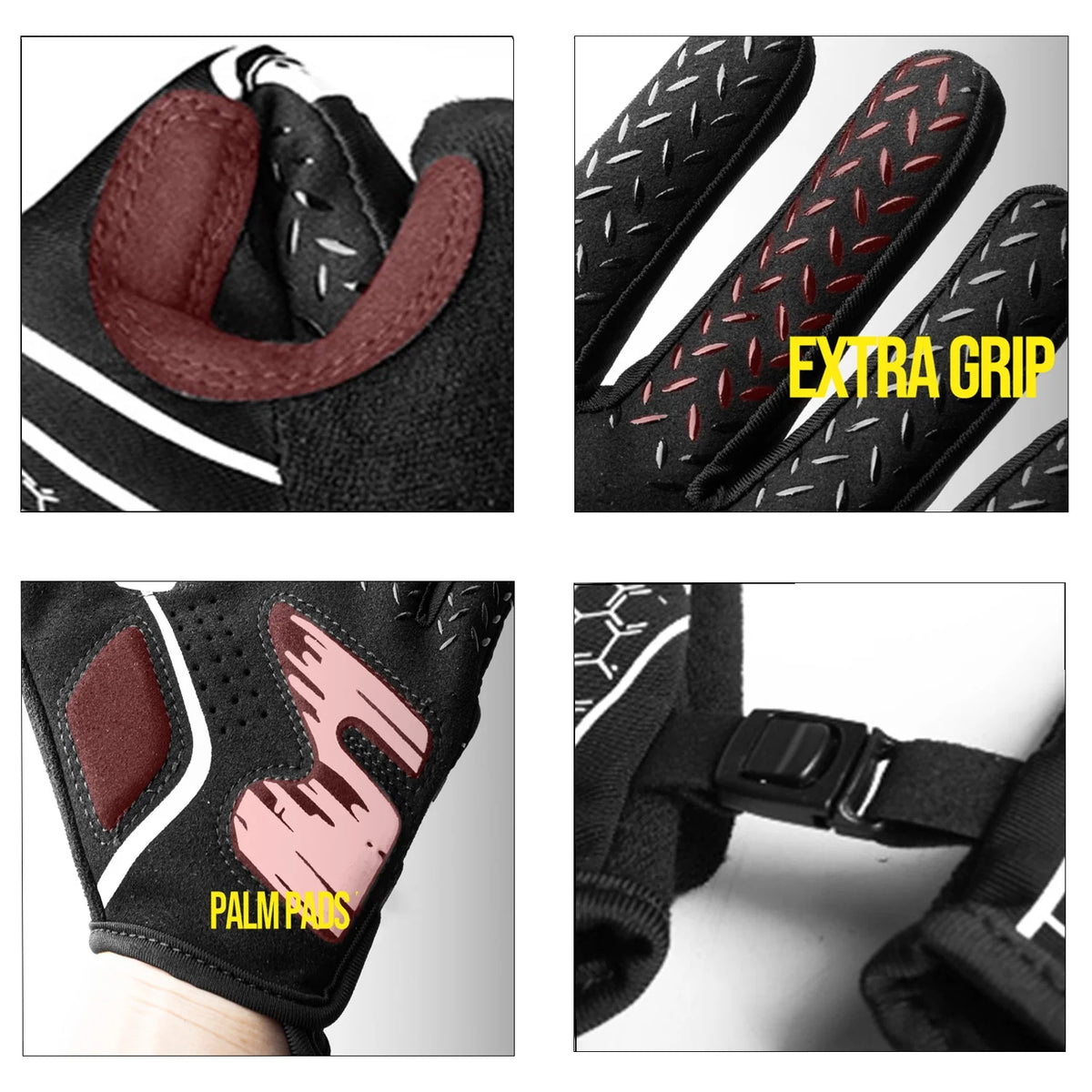 JASCOPRO Baseball Batting Gloves for Youth, L Size, 1 Pair, Black