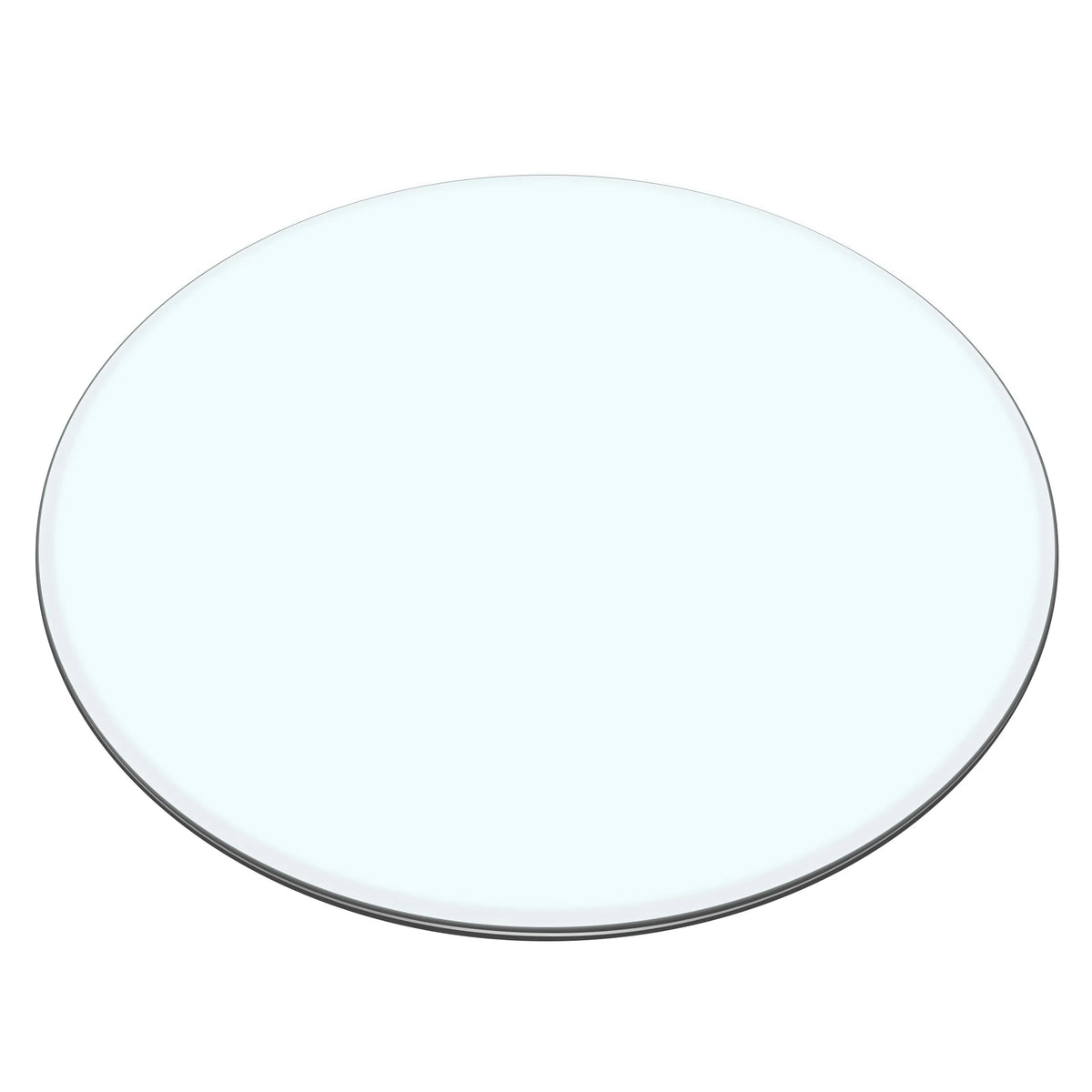 40 Inch Round Glass Dining Table Top,Circle Tempered Glass Kitchen Table Top with 4-6 Rubber Anti-Slip Ring,0.35'' Clear Circular Dining Table Top, for Dining,Restaurant Table and Lazy Susan
