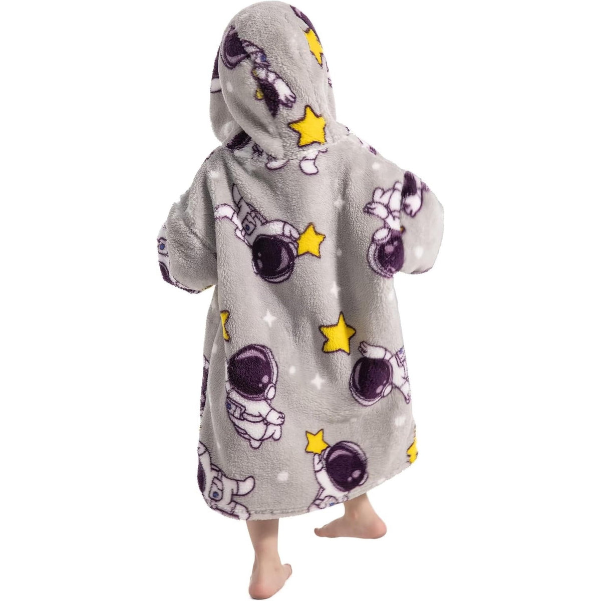 Wehilion 2-6YR Oversized Sweatshirt Hooded Blanket Sherpa Hoodie for Girls Boy Wearable Blanket Hoodie for Kids Toddlers