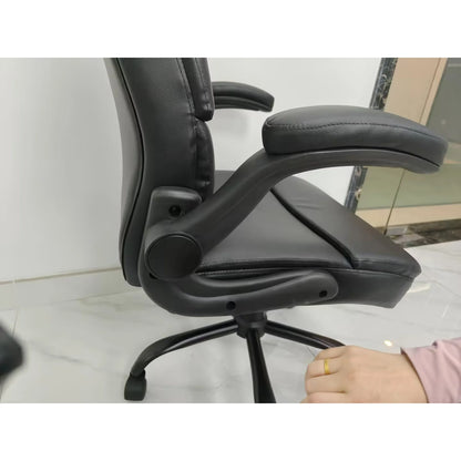 Big And Tall Office Chair With Reversible Armrests/Black