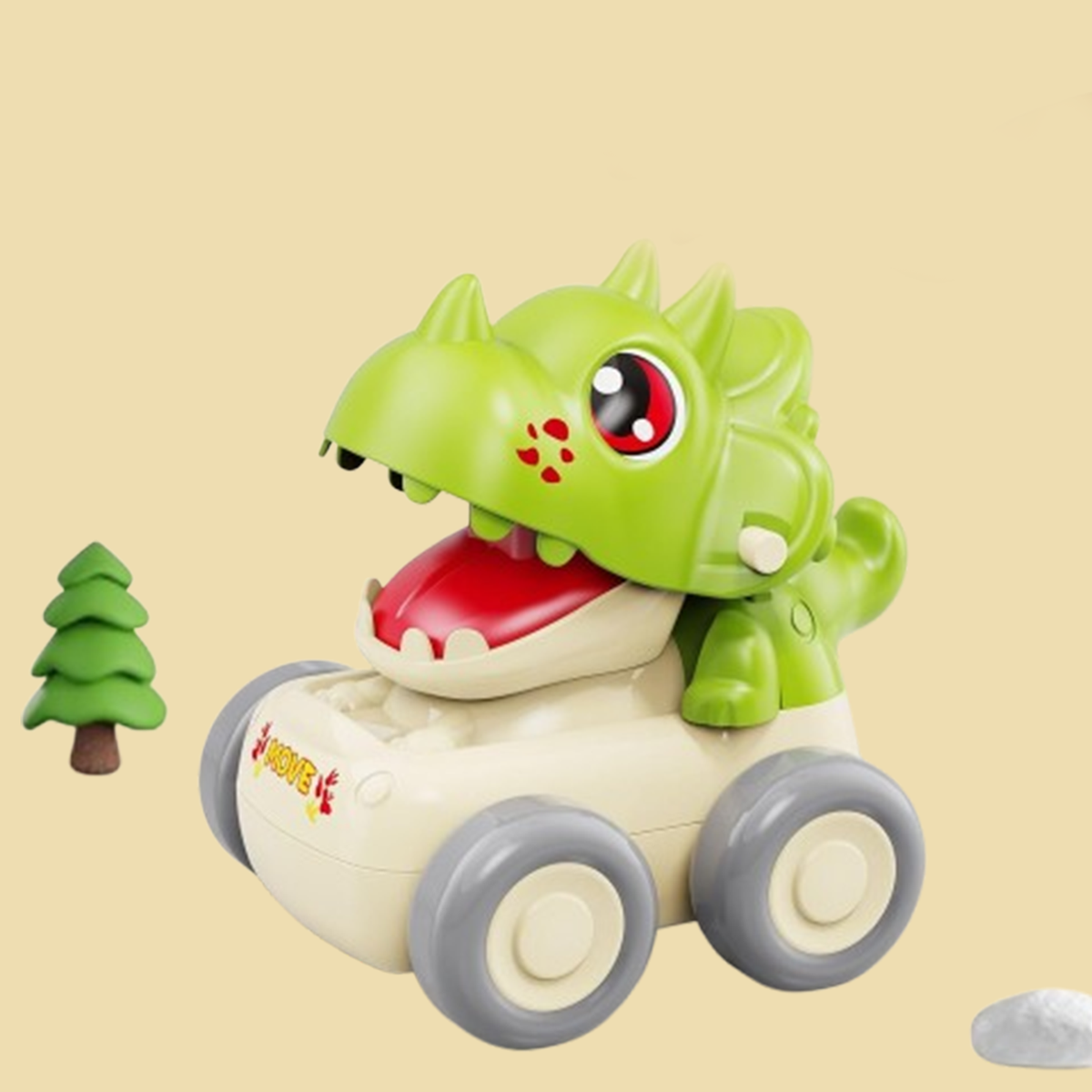 2025 Baby Car Dinosaur Toys for 1 3 Year Old Boys Press and Go Cars, Safe Durable Push Dino Cars for Toddlers | Perfect for Easter Basket Stuffers, 1st Birthday Gifts  On the Go Fun