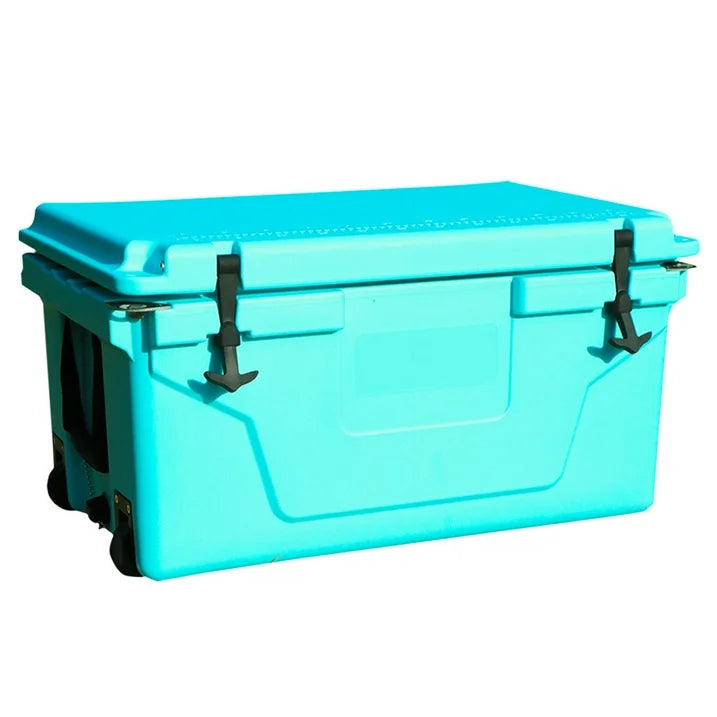 SHINPT 65QT Cooler with Wheels, Portable Ice Chest for Car, Beer Cooler Outdoor& Indoor, Travel Cooler for Drink, Beverage, Beach, Camping, Picnic, Fishing, Boat, Barbecue