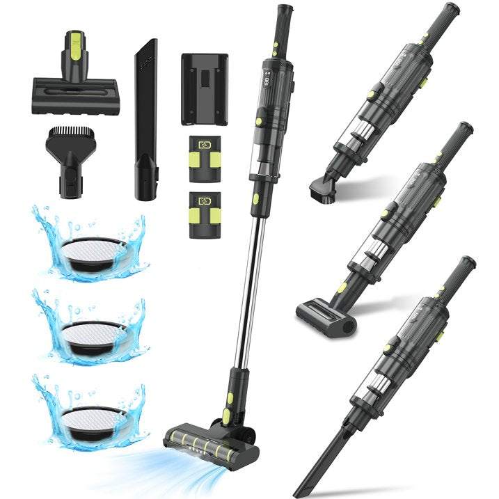 CareVac Cordless Stick Vacuum Cleaner Lightweight for Carpet Floor Pet Hair Home