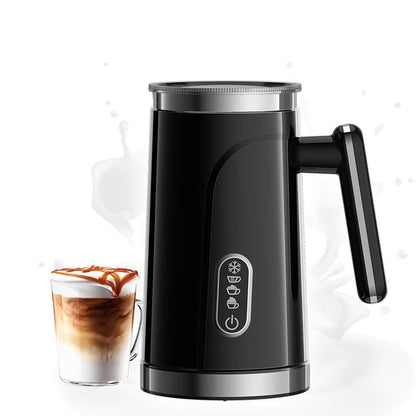 Electric Milk Frother, FETERVIC 5 in 1 Milk Steamer,11.8oz/350ml Automatic Warm and Cold Foam Maker for Coffee,Latte, Cappuccino, Macchiato, Hot Chocolate