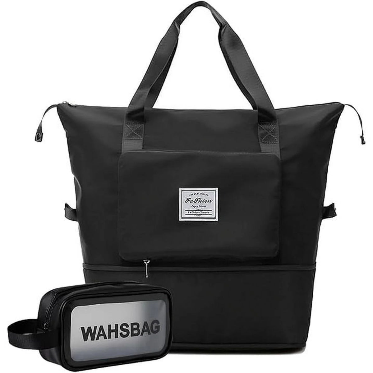 TRANSLINK Women & Men Gym Bag with Toiletry Bag Lightweight Waterproof Multi-Compartment