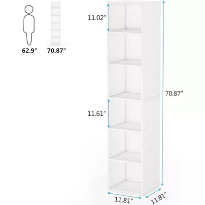 Tribesigns 70.9" 6-Tier Modern Bookcase