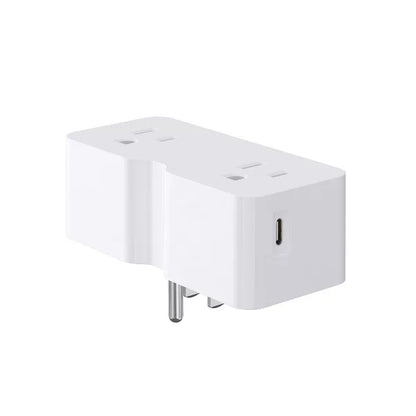 ELEGRP USB Wall Outlet Extender, with 21W USB C and USB A Ports, Electrical Outlet Extender Wall Tap for Travel, Home and Office, 125V