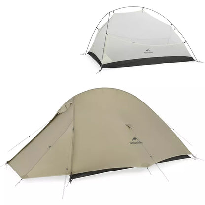 Naturehike Cloud-Up 2 Person Tent Lightweight Backpacking Tent with Footprint - Free Standing Ultralight Camping Hiking Backpack Tents Two Person Tent