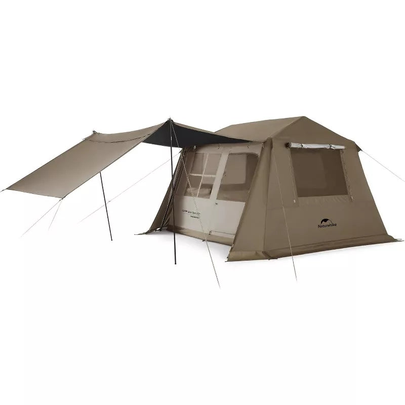 Naturehike Village Camping Tent,4/6/8 Person Tents for Camping, 60S Easy Setup Instant Tent for Family Camping, Car Camping