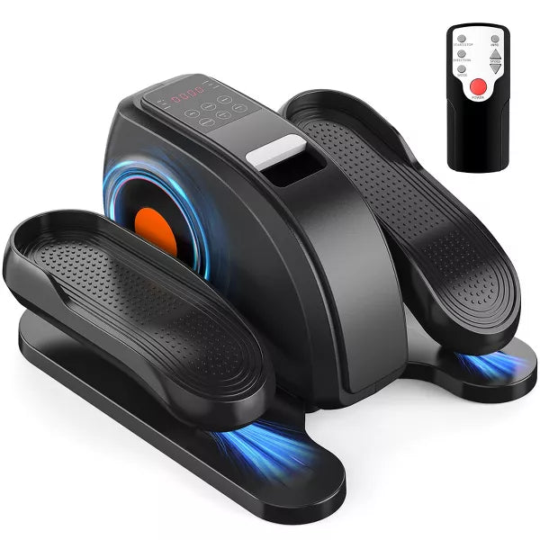 Dexmalle Under Desk Elliptical Machine with Remote Control and Display Monitor,Black