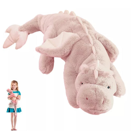 TITQWOP Dinosaur Plush Toy Pillow, Cute Stuffed Animal Toys, Soft Long Dinosaur Body Pillow Gift for Kids Boys Girls 28inch