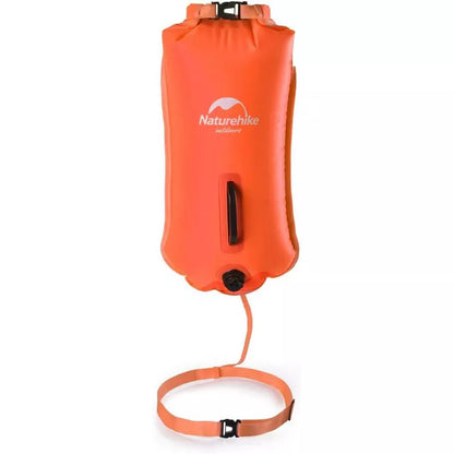 Naturehike 28L Dry Bag High Visible Safety Swim Buoy - Ultralight Dry Bag for Open Water Swimming Kayaking Snorkeling Diving Fishing