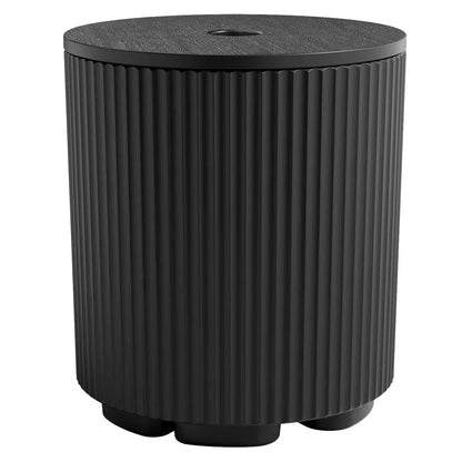Maggift Umbrella Stand, Fillable Patio Umbrella Base, Heavy Duty Market Stand with Cover, Garden Umbrella Stand Table Raised, Black 14.8"*14.8"*16.7"