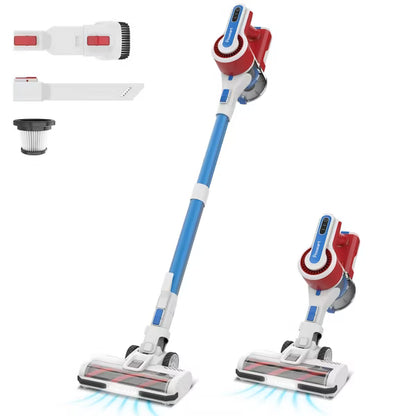 POWEART V80 Cordless Vacuum Cleaner, 26Kpa 350W Powerful Cordless Stick Vacuum, 6-in-1 Battery Vacuum Up to 40mins, Lightweight Vacuum Cleaner