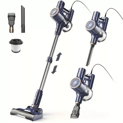 DEVOAC I8 Corded Vacuum Cleaner, 600W 23KPa Stick Vacuum, Free-Stand 6in 1 Powerful Lightweight Handheld Vacuum for Hard Floor Carpet Pet Hair Home