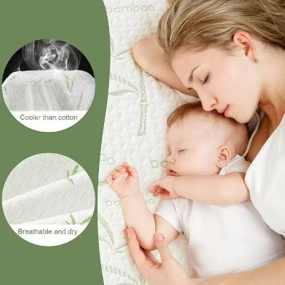 Hoey Full Waterproof Mattress Protector ¨C Bamboo Rayon, Soft, Breathable, Cooling Fitted Cover, Fits Up to 21" Deep Pocket