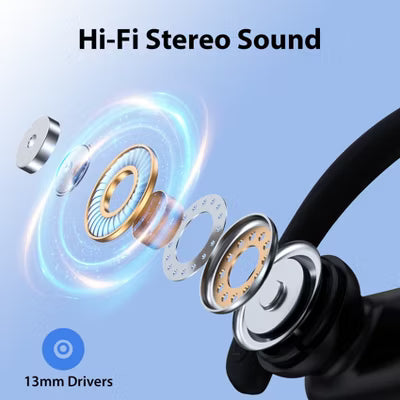 VEAT00L T6 Wireless Earbuds Bluetooth Headphone Sport, Bluetooth 5.4 Earbud, 72Hrs Earphone with Earhook, Mic.