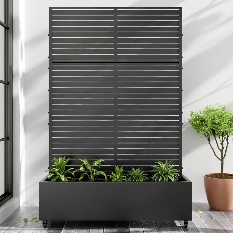 PexFix Outdoor Metal Trellis with Planter Box