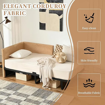 Daybed Sofa Bed - Multi-Functional Platform Bed for Daytime Naps, No Box Spring Needed, 534LBS Weight Capacity, Easy Assembly