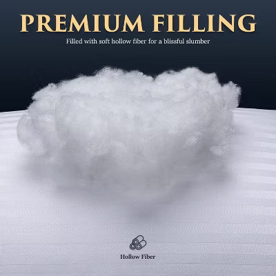 Heycuzi Bed Pillows for Sleeping with Cooling Cover, Pillows for Bed Standard Size 2-Pack