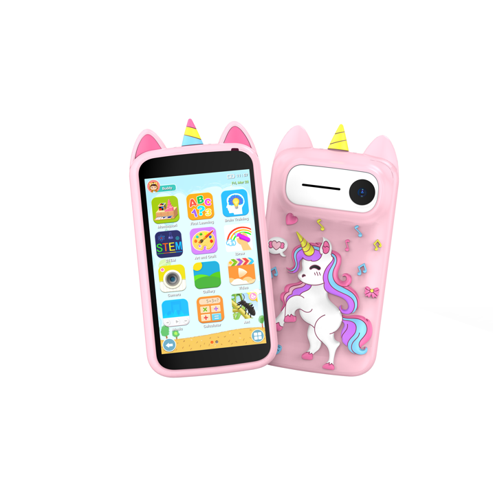 Kids Smart Phone for Girls, Birthday Holiday Gifts for Girls Age 3 12, Kids Toy Phone, 3.97 Touch Screen Kids Toy Phone, With More Than 210 Learning Games and More Than 190 Drawing