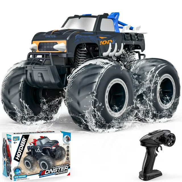 LOHEER 1:16 Remote Control Cars , Waterproof 4WD RC Monster Truck Toys Gifts for Kids Adults
