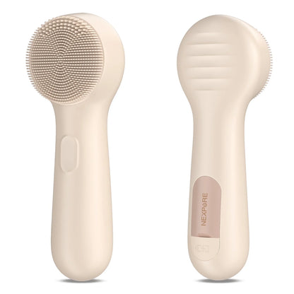 NEXPURE Facial Cleansing Brush,IPX7 Waterproof Sonic Face Brush for All Skin Types,Electric Silicone Face Scrubber for Deep Cleansing and Exfoliation