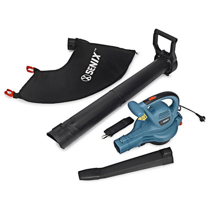 SENIX BLVE12 M 12 Amp Corded Electric 3 in 1 Leaf Blower/Vacuum/Mulcher