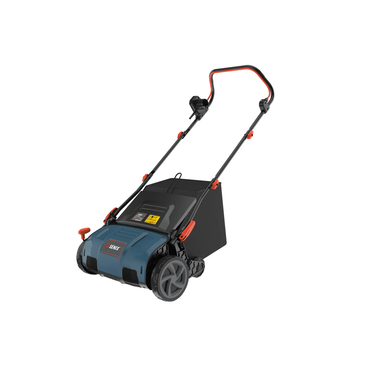 SENIX Dethatcher/Scarifier 2 in 1, 15" 13Amp Corded Walk-Behind Lawn Mower with 5-Position Adjust, SCE13-M