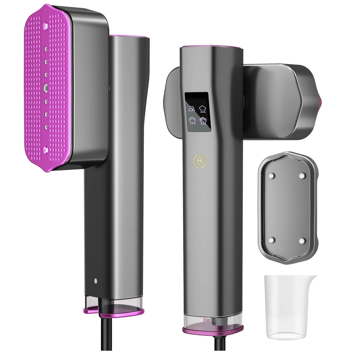Steamer for Clothes, LOHEER Portable Travel Steamer & Iron 2 in 1, 3 Adjustable Steam Levels