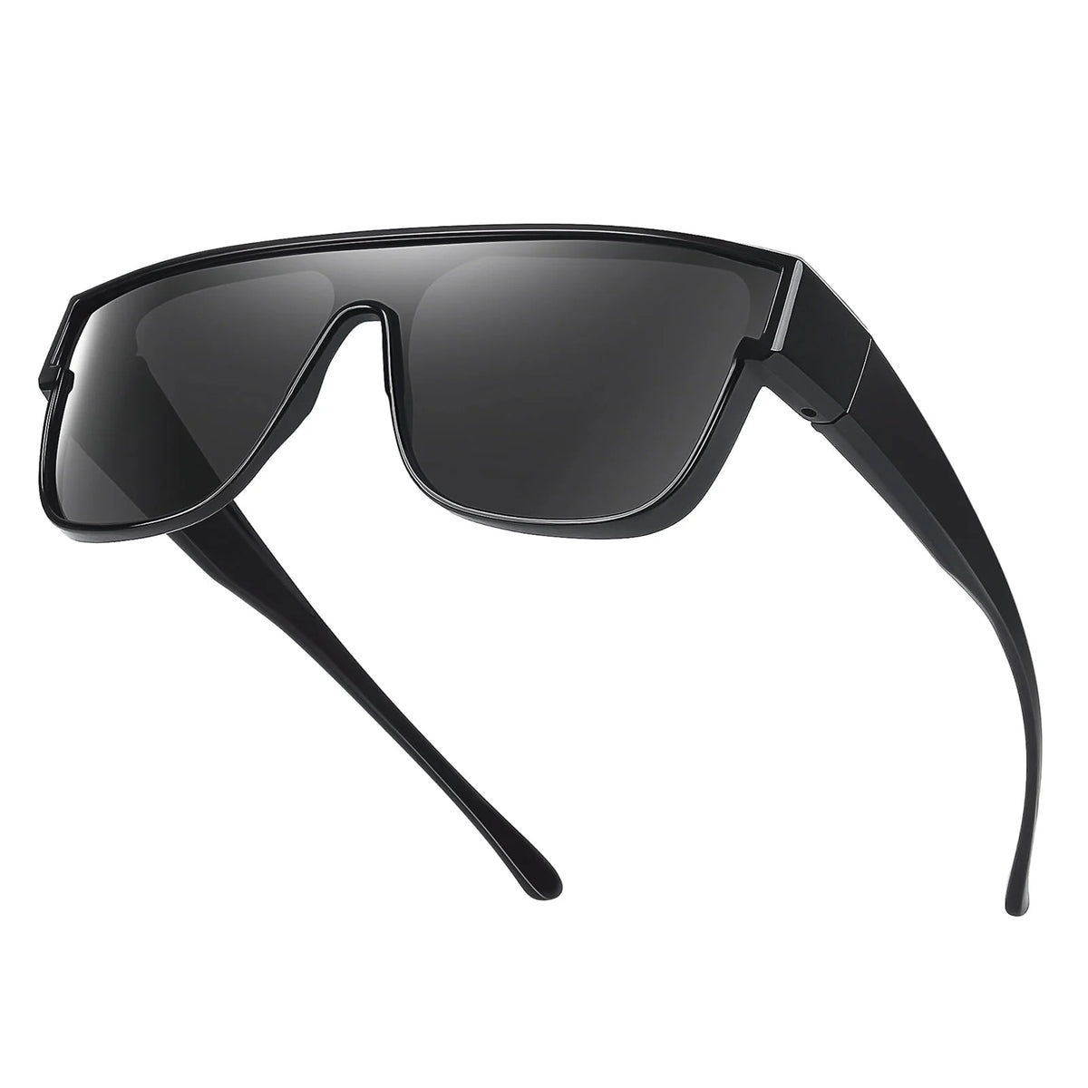 TINHAO Polarized Sunglasses Fit Over Glasses for Men Women Driving Oversized Square Sun Glasses UV400 Protection Shades