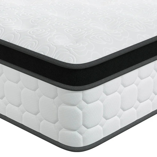 Tvdfgts 12 inch Queen Mattress,Cooling Gel Memory Foam Mattress in a Box，Individual Pocket Spring Hybrid Mattress with Pressure Relief & Motion Isolation,Soft and Comfort,Medium-Firm,CertiPUR-US