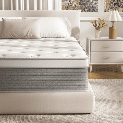 CIUANCE Twin Mattress,12 Inch Memory Foam Mattress in a Box,Memory Foam Euro Top Hybrid Cooling Sleep Fiberglass Free