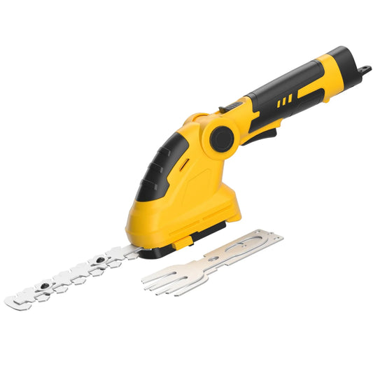 ZEGJAW 2-in-1 Handheld Cordless Hedge Trimmer Electric Grass Trimmer with Charger and Battery