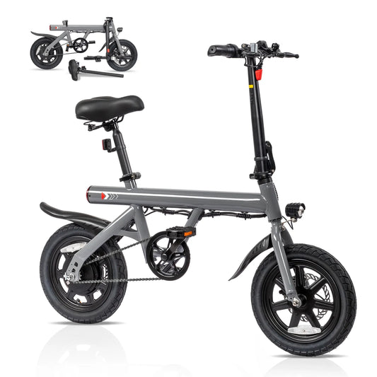 Zimtown 14" Folding Electric Bike for Adults, 350W Foldable Electric Bicycle 36V 7.5Ah, for Adults and Teens